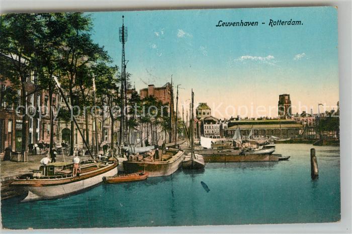 Rotterdam Leuvenhaven Hafen Boote Stempel freigegeben