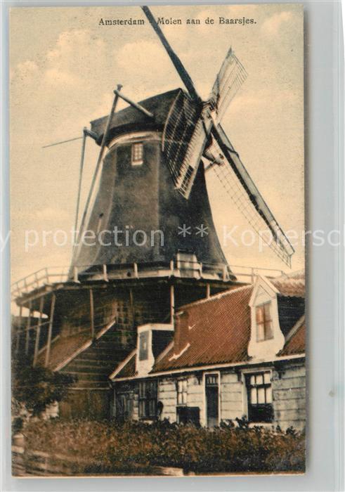 Amsterdam Niederlande Molen aan de Baarsjes Windmuehle