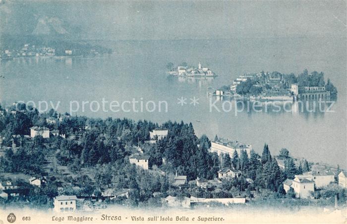 Stresa Lago Maggiore Fliegeraufnahme Isola Bella Superiore