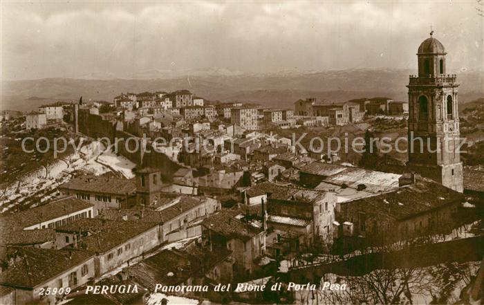 Perugia Panorama del Rione di Porta Pesa