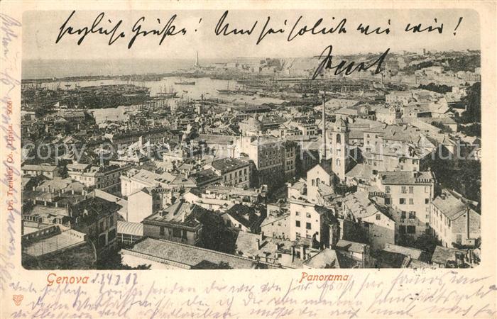 Genova Genua Liguria Panorama