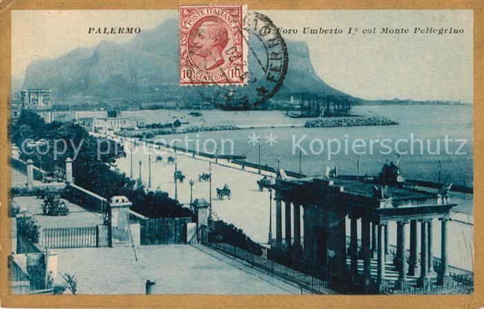 Palermo Sicilia Foro Umberto I Monte Pellegrino