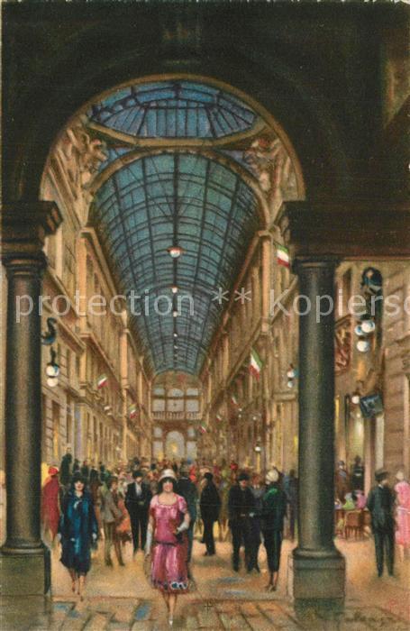 Genova Genua Liguria Galleria Mazzini Kuenstlerkarte