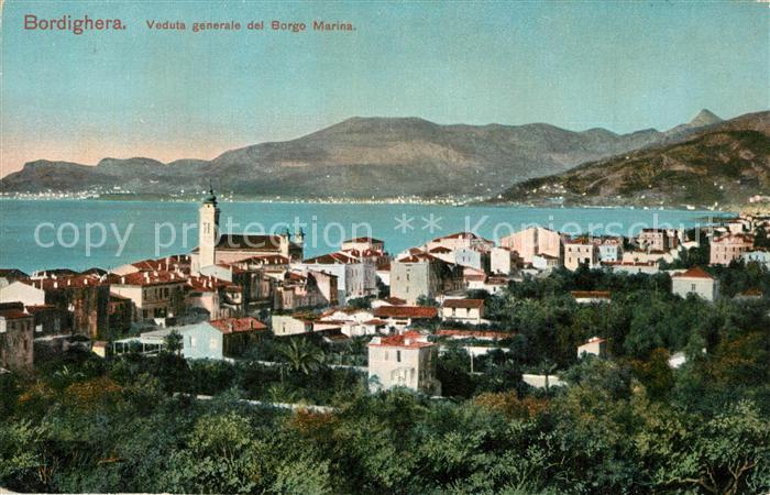Bordighera Panorama Borgo Marina