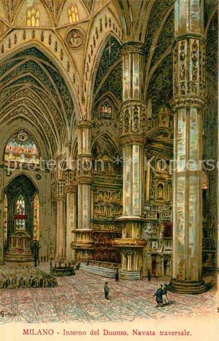 Milano Marittima Interno del Duomo Navata traversale