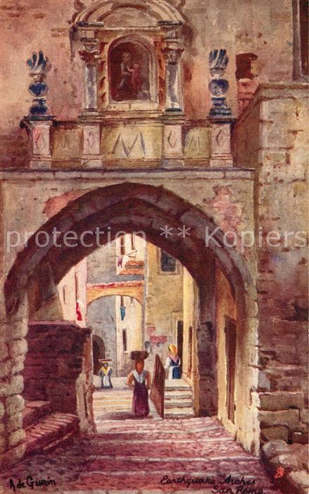 San Remo Earthquake Arches Kuenstlerkarte