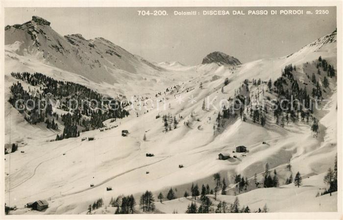 Pordoi Discesa Passo Winter