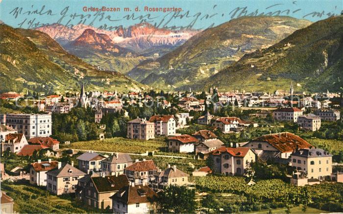 Gries-Quirein Bozen Rosengarten Panorama