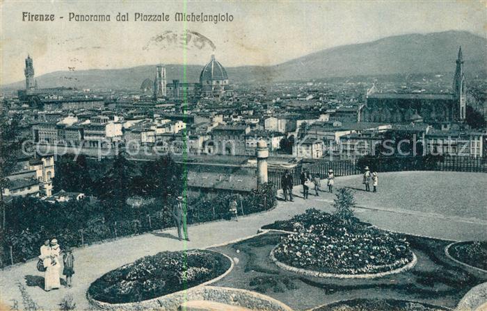 Firenze Florenz Panorama dal Piazzale Michelangelo