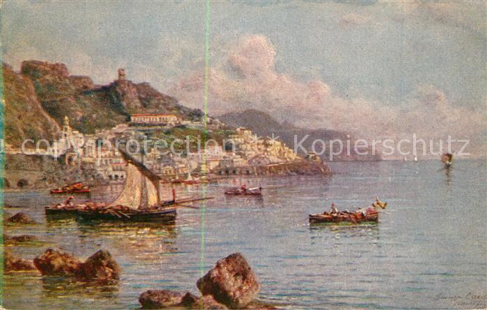 Amalfi Panorama Kuenstlerkarte