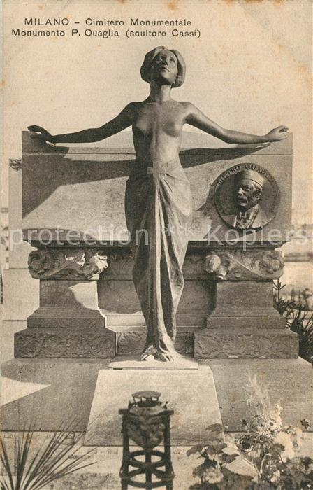 Milano Cimitero Monumentale Monumento Quaglia