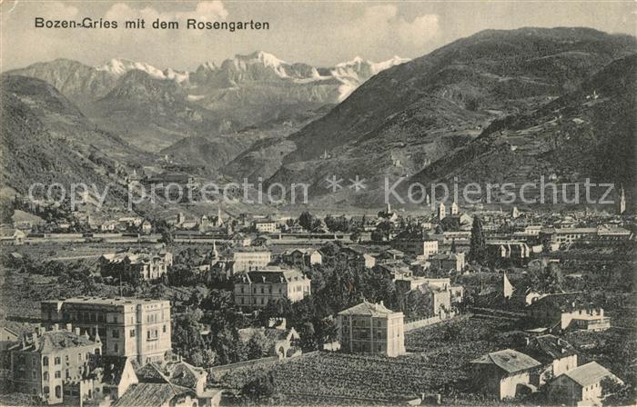 Gries-Quirein Bozen Rosengarten Panoram