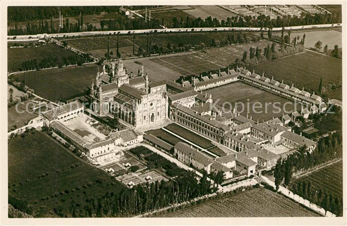 Certosa di Pavia Fliegeraufnahme