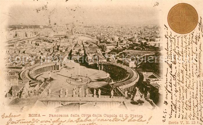 Roma Rom Panrama Citta Cupola San Pietro