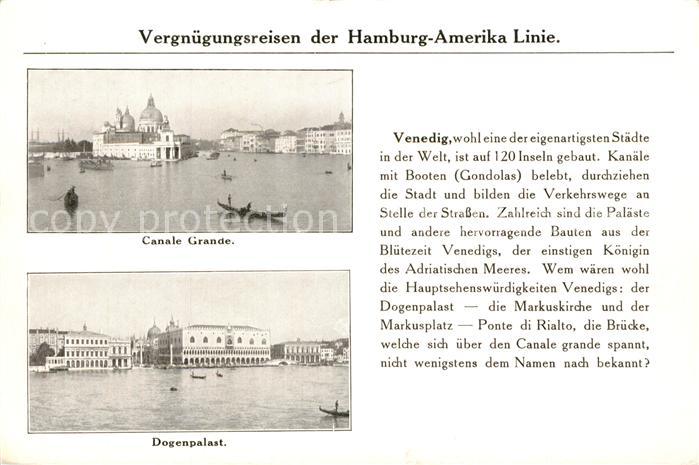 Venedig Venezia Canale Grande Dogenpalast Chronik