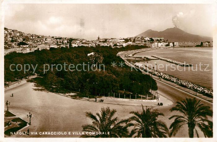 Napoli Neapel Via Caracciolo Villa comunale