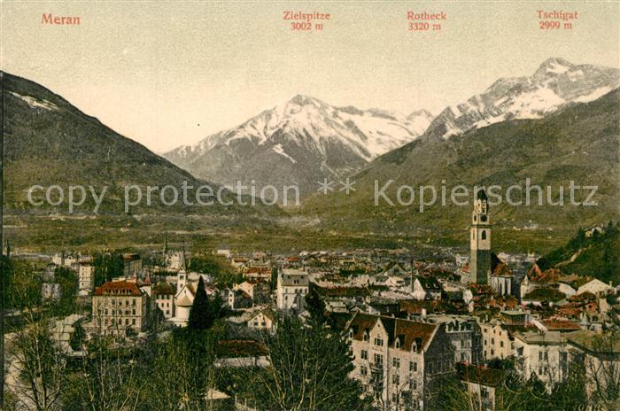 Meran Merano Panorama Kirche Berge