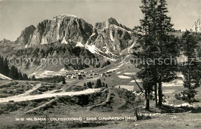 Val Badia Colfosco Sass Ciampatsch