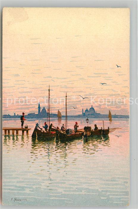 Venezia Lido Fischerboote Kuenstler Noretti