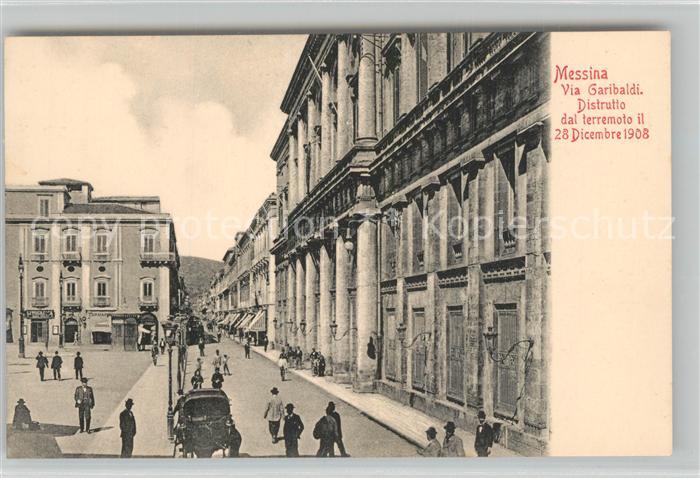 Messina Via Garibaldi Distrutto dal terremoto