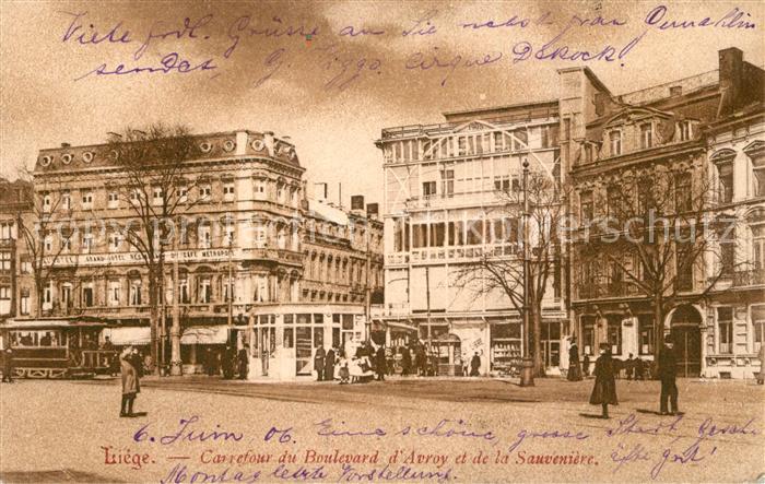 Liege Luettich Carrefour du Boulevard d’Avroy et de la Sauveniere