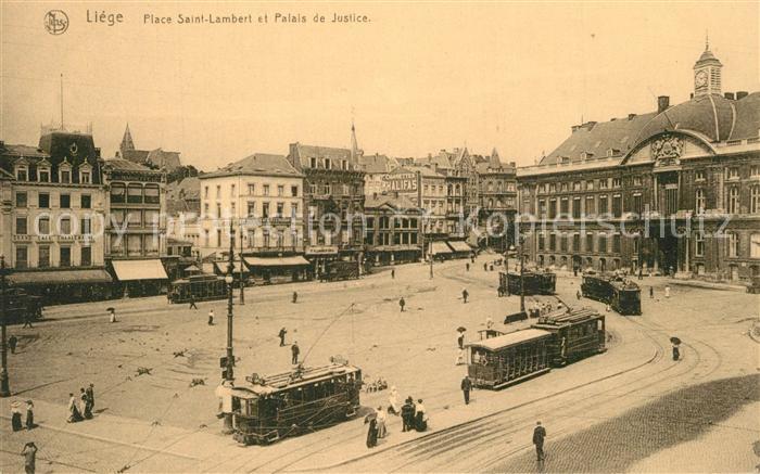 Liege Luettich Place Saint Lambert et Palais de Justice