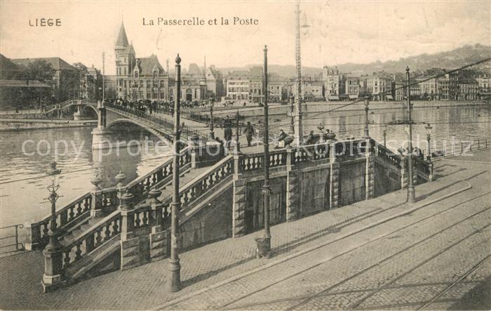 Liege Luettich La Passerelle et la Postee