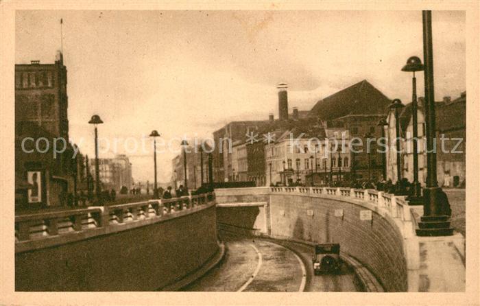 Anvers Antwerpen Entree du Tunnel pour autos
