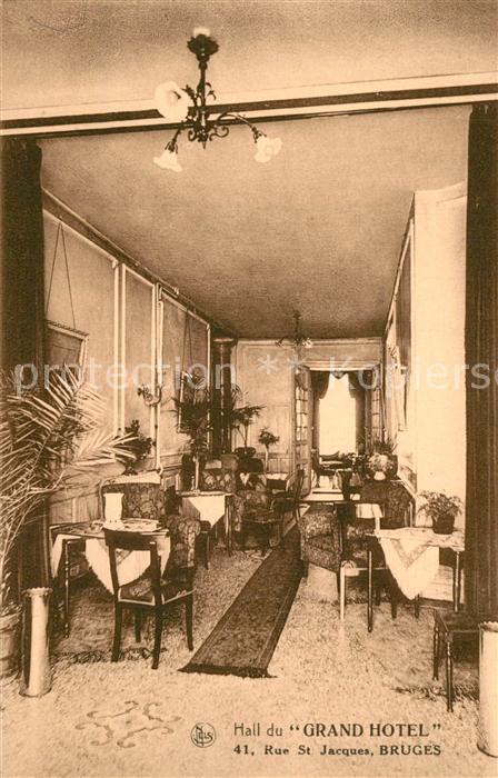 Bruges BRUGGE Belgie Hall du Grand Hotel