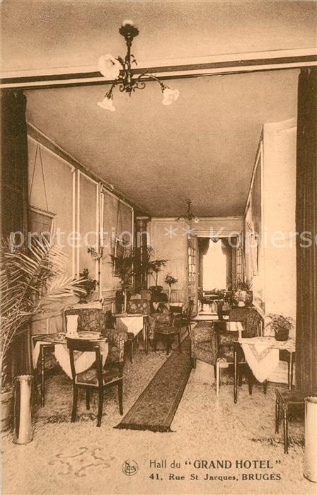Bruges BRUGGE Belgie Hall du Grand Hotel