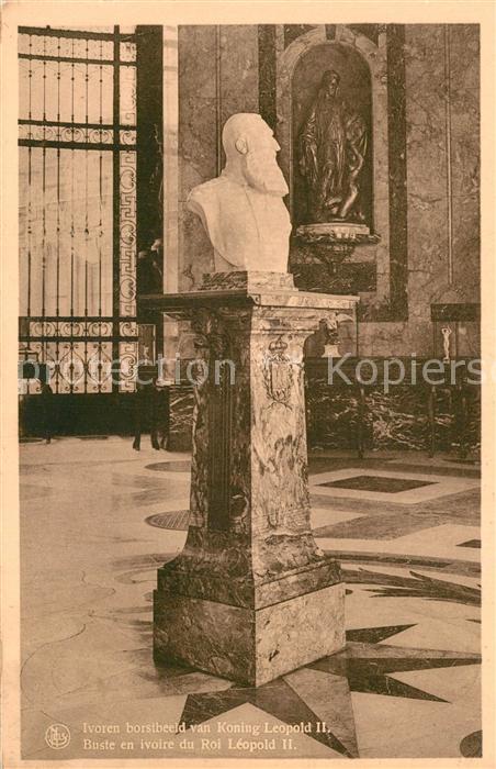 Tervuren Museum van Belgisch Congo Ivoren borstbeeld van Koning Leopold II