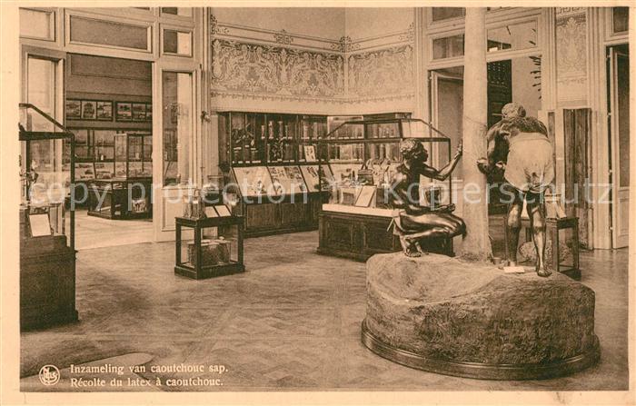 Tervuren Museum van Belgisch Congo Inzameling van caoutchouc sap