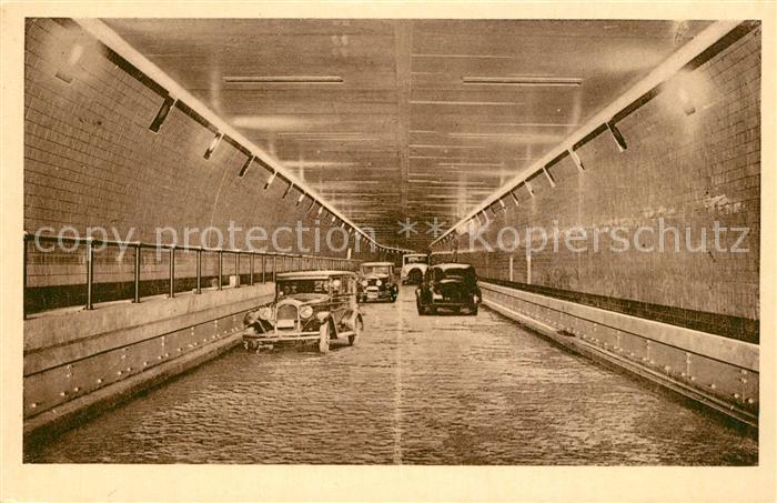 Antwerpen Anvers Binnezicht van den Tunnel voor voertuigen onder de Schelde