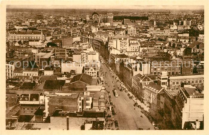 Antwerpen Anvers Panorama naar Midden Statie