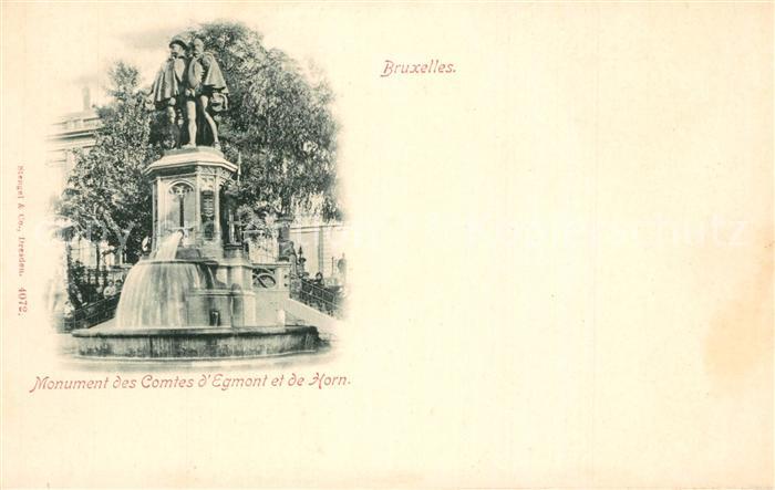 Bruxelles Bruessel Monument des Comtes d’Egmont et de Horn
