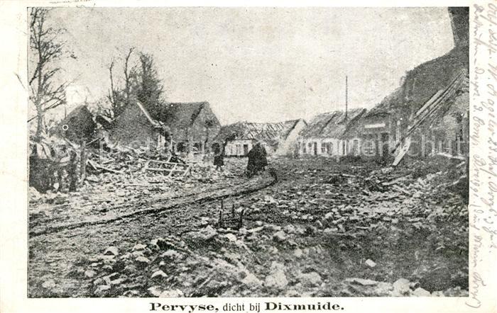 Pervyse In WK1 zerstoertes Dorf