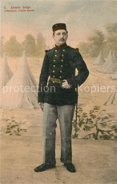 BRUGGE Bruges Belgie Armee belge Infanterie Petite tenue