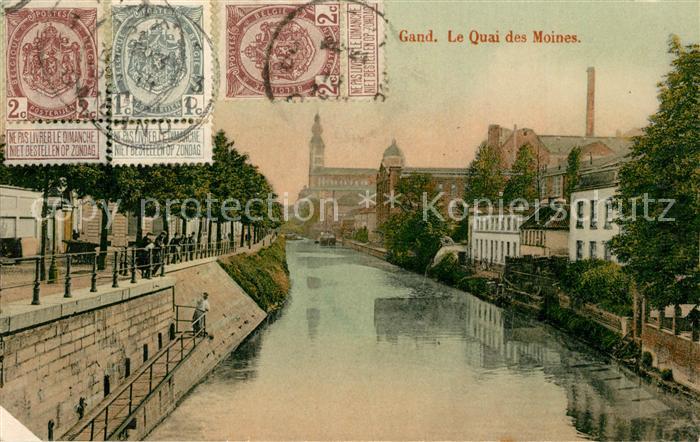 Gand Belgien Le Quai des Moines