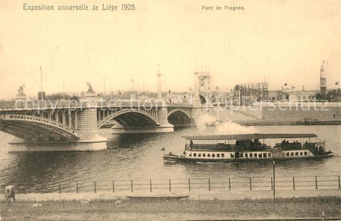 Liege Luettich Exposition universelle 1905 Pont de Fragnee