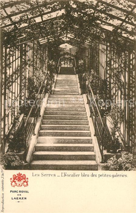 Laeken Parc Royal Les Serres l’Escalier bleu des petites galeries