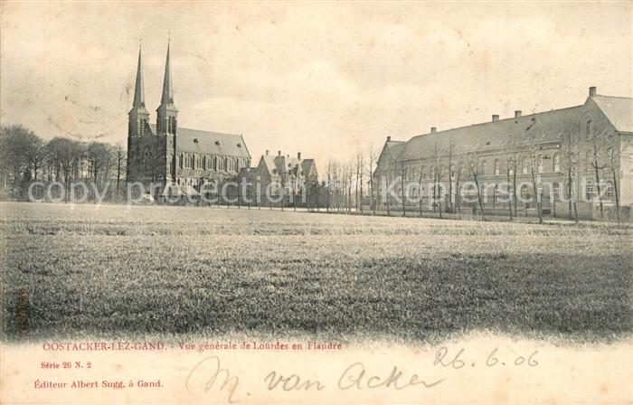 Oostacker Vue generale de Lourdes en Flandre