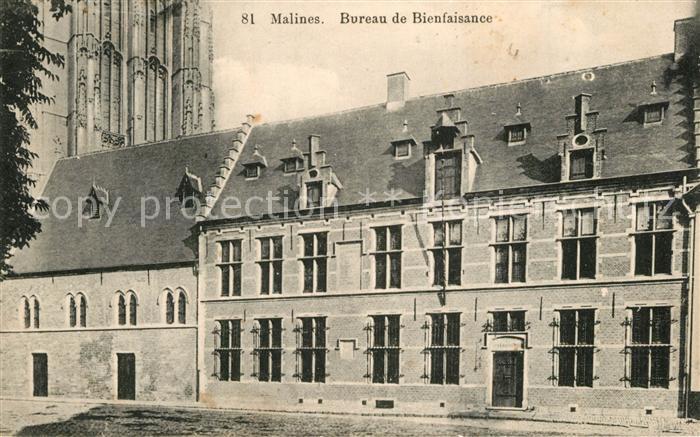 Malines Mechelen Flandre Bureau de Bienfaisance