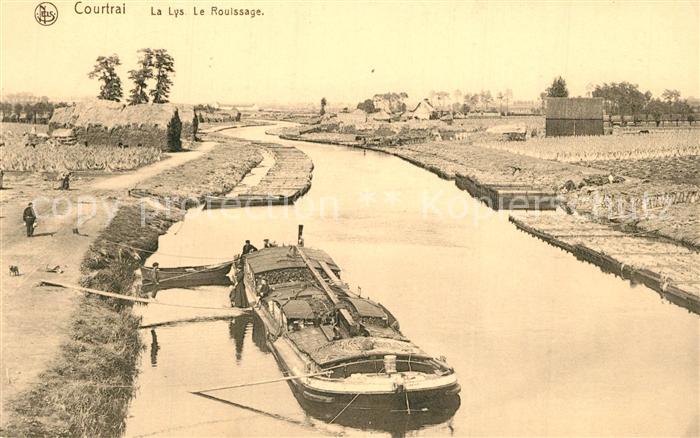 Courtrai KORTRIJK Flandre Belgie La Lys le Rouissage