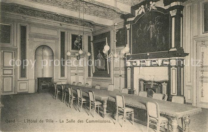 Gand Belgien Hotel de Ville La Salle des Commissions
