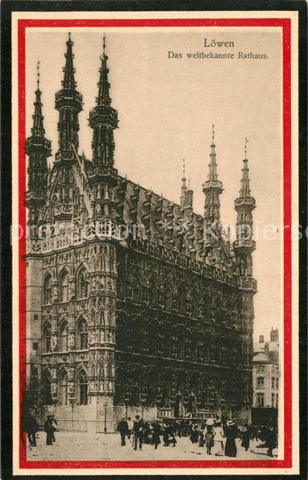 Loewen Louvain Rathaus