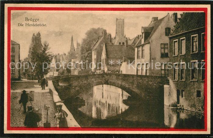 Bruges BRUGGE Belgie Die Pferdebruecke