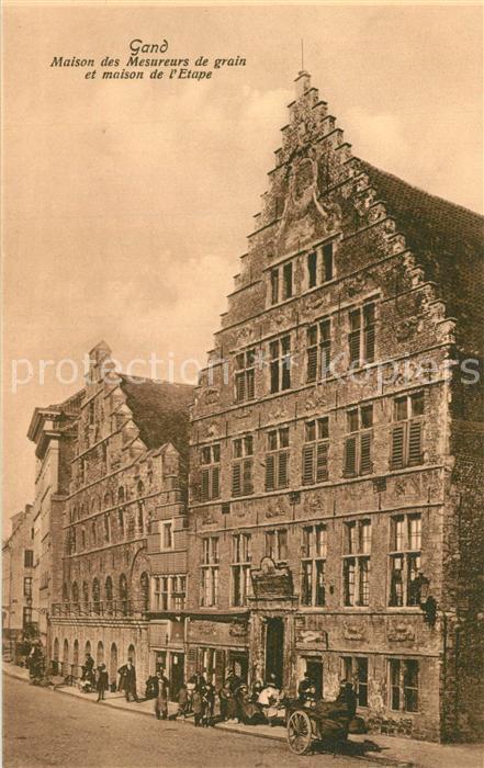 Gand Belgien Maison des Mesureurs de grain et maison de l'Etape