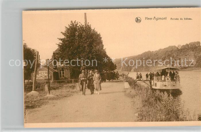 Heer-Agimont Arrivee du bateau