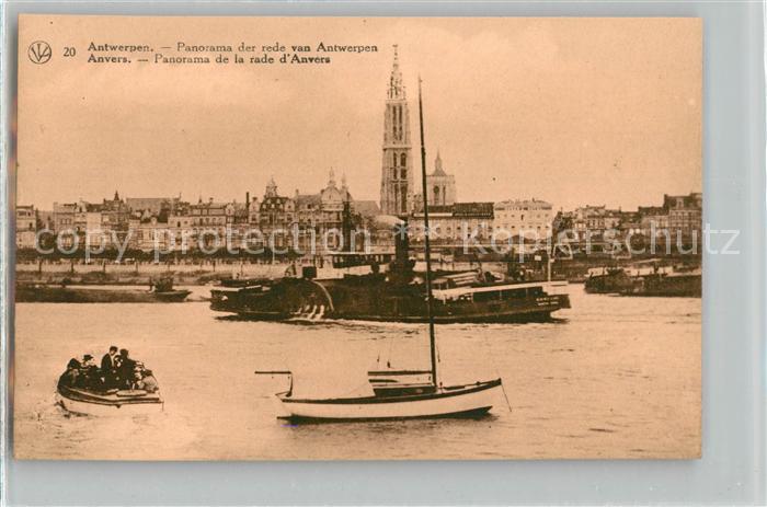 Anvers Antwerpen Panorama de la rade
