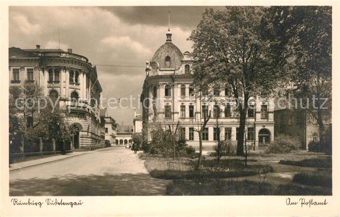 Rumburg Rumburk Neues Rathaus und Postamt